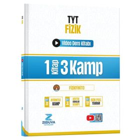 Zeduva Yayınları 2026 Fizikfinito TYT Fizik 1 Kitap 3 Kamp Video Ders Kitabı