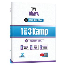 Zeduva Yayınları 2026 Meschemy Kimya TYT Kimya 1 Kitap 3 Kamp Video Ders Kitabı