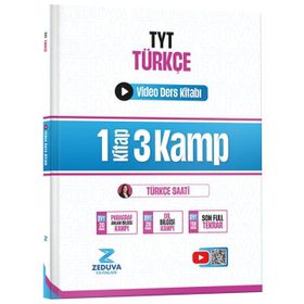 Zeduva Yayınları 2026 Türkçe Saati TYT Türkçe 1 Kitap 3 Kamp Video Ders Kitabı