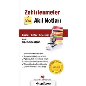 Zehirlenmeler Akıl Notları-Güneş Tıp Kitabevi