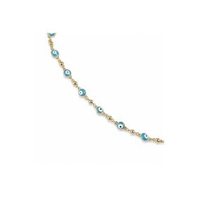 Zeino 14k Altın Kaplama - 45+3 cm Nazar Boncuğu Kolye