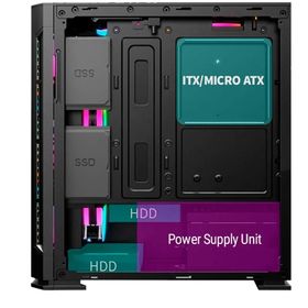 Zeiron Avanti Ix32 i3-10100F 16GB RAM 512GB SSD 500GB HDD RX 550 FreeDOS 23.6 inç Monitör Oyun Bilgisayarı