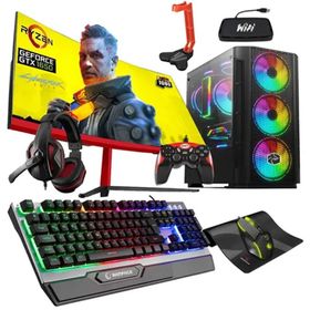 Zeiron GTX90 Ryzen 5 3600 32GB RAM 1TB HDD 512GB SSD GTX 1650 FreeDOS 23.8 inç Monitör Oyun Bilgisayarı