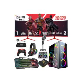 Zeiron SX75 Plus i7-860 16GB RAM 240GB SSD GT 730 FreeDOS 24 inç Dual Monitör Oyun Bilgisayarı