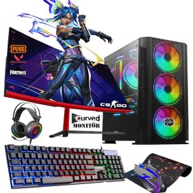 Zeiron TSX10 Intel Core i5 3470 16GB RAM 256GB SSD 1TB HDD 8GB RX580 FreeDOS 23.8 inç Monitör Oyun Bilgisayarı