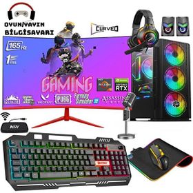 Zeiron Wizard X60 Ryzen 5 5600X 16GB RAM 512GB SSD RTX 3050 FreeDOS 24 inç Monitör Oyun Bilgisayarı