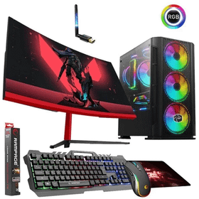 Zeiron XForce P40 i5-3470 16GB RAM 500GB HDD 120GB SSD 4GB GT 730 FreeDOS 23.8 inç Monitör Oyun Bilgisayarı