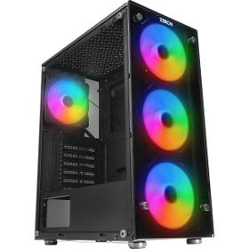 Zeiron Z-Master X100 4x120 mmRgb Fanlı Temperli Cam Pencere Gaming Oyuncu Bilgisayar Kasası