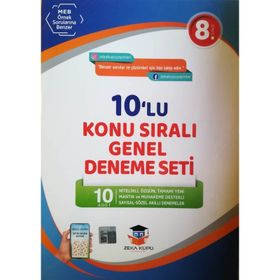 Zeka Küpü Yayınları 8.Sınıf 10'lu Konu Sıralı Genel Deneme Seti