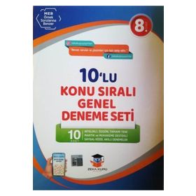 Zeka Küpü Yayınları 8.Sınıf 10'lu Konu Sıralı Genel Deneme Seti