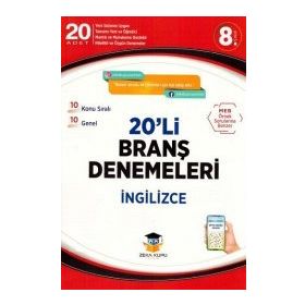 Zeka Küpü Yayınları 8.Sınıf İngilizce 20'li Branş Denemeleri