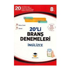 Zeka Küpü Yayınları 8.Sınıf İngilizce 20'li Branş Denemeleri