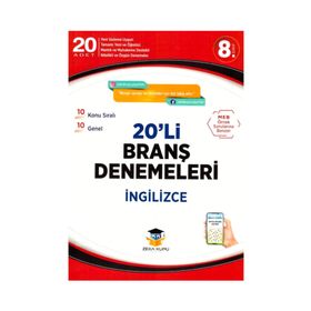 Zeka Küpü Yayınları 8.Sınıf İngilizce 20'li Branş Denemeleri