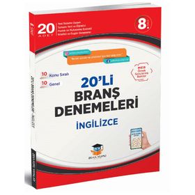 Zeka Küpü Yayınları 8.Sınıf İngilizce 20'li Branş Denemeleri