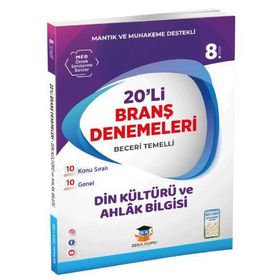 Zeka Küpü Yayınları 8.Sınıf LGS Din Kültürü ve Ahlak Bilgisi 20'li Branş Denemeleri