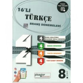 Zeka Küpü Yayınları 8. Sınıf Türkçe 16 Branş Denemeleri