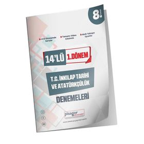 Zeka Küpü Yayınları - Pisagor Yayınları 8. Sınıf 14'lü 1. Dönem İnkılap Tarihi ve Atatürkçülük Denemeleri