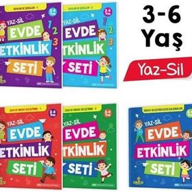 Zeka Yayınları 3 6 Yaş Evde Etkinlik Seti Yükselen