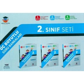 Zekaküpü Yayınları 2. Sınıf 3 Boyutlu Soru Bankası Seti