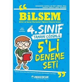 Zeki Çocuk Yayınları 4. Sınıf Bilsem 5'li Deneme Seti