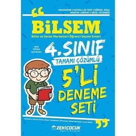 Zeki Çocuk Yayınları 4. Sınıf Bilsem 5'li Deneme Seti