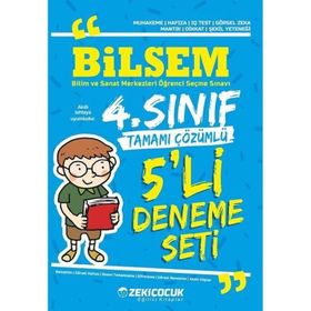 Zeki Çocuk Yayınları 4. Sınıf Bilsem 5'li Deneme Seti