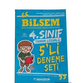 Zeki Çocuk Yayınları 4. Sınıf Bilsem 5'li Deneme Seti