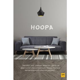 Zem Hoopa Gri Kanepe