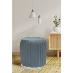 Zem Long Line Grey Silver Puf