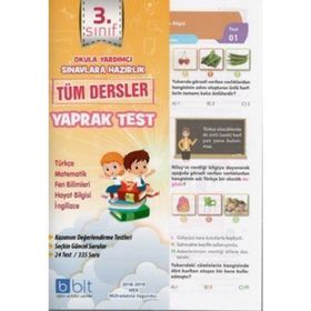 Zemin 3.Sınıf Tüm Dersler Yaprak Test - kollektif