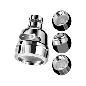 Zemus ZMS-12 Krom 3 Kademeli 360 Derece Başlığı Musluk Başlığı