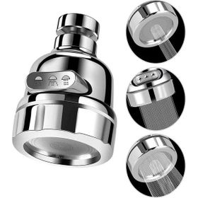 Zemus ZMS-12 Krom 3 Kademeli 360 Derece Başlığı Musluk Başlığı
