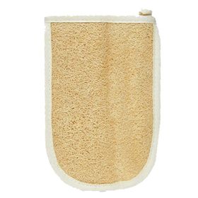 Zencefil Organik Kabak Lifi Kare El Geçmeli Model Banyo Kese