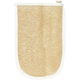 Zencefil Organik Kabak Lifi Kare El Geçmeli Model Banyo Kese