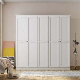 Zenio ZN.018.29.0003 Side 5 Kapaklı Beyaz Gardrop