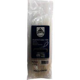 Zenith 4,8x380 mm Beyaz 100 Adet Kablo Bağı Plastik Kelepçe