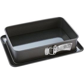 Zenker DeLüxe Dikdörtgen 28x18 cm Siyah Pişirme Tepsisi