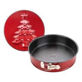 Zenker Sparkling Christmas Ağaç Desenli Kelepçeli Kek Kalıbı
