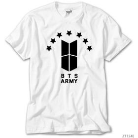 Zepplin BTS 7 Yıldız Logo Beyaz T-Shirt