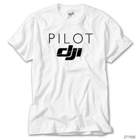 ZEPPLIN-DJI Pilot Beyaz Kadın Tişört