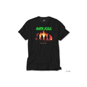 Zepplin Overkill Feel the Fire Siyah T-Shirt