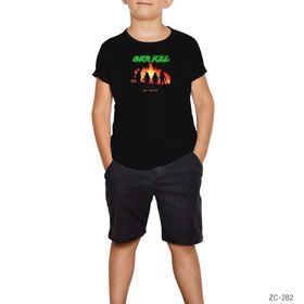 Zepplin Overkill Feel the Fire Siyah T-Shirt