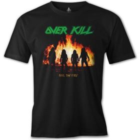 Zepplin Overkill Feel the Fire Siyah T-Shirt
