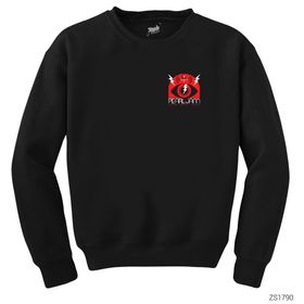 Zepplin Pearl Jam Lighting Bolt Siyah Çocuk Sweatshirt