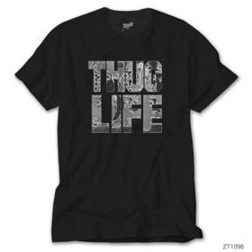 Zepplin Thug Life Siyah T-Shirt