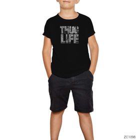 Zepplin Thug Life Siyah T-Shirt