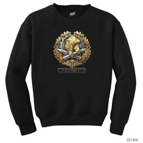 Zepplin World Of Tanks War Genius Siyah Sweatshirt