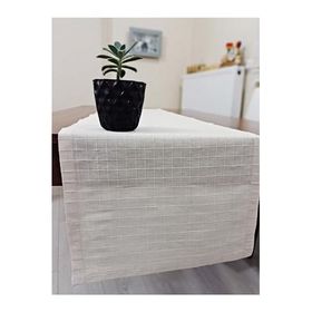 Zeren Home 40x150 cm Ekru %100 Pamuklu Runner