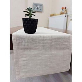 Zeren Home 40x150 cm Ekru %100 Pamuklu Runner