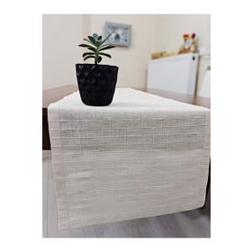 Zeren Home 40x150 cm Ekru %100 Pamuklu Runner